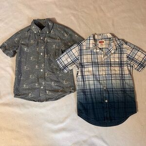 Place Blue and Gray Kids Button-Down Shirts